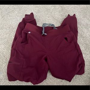 Burgundy joggers